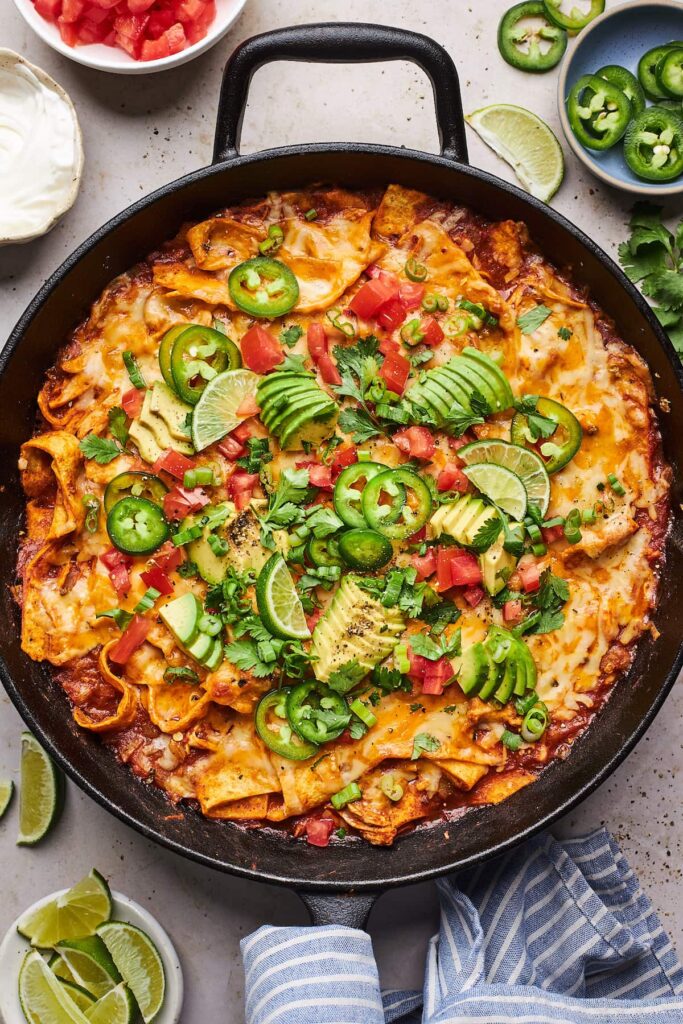 Butternut Squash and Black Bean Enchilada Skillet: A Flavorful One-Pan Meal